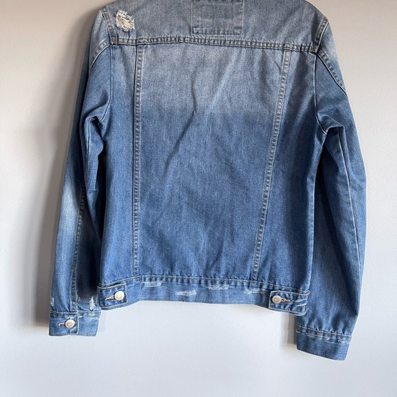 Lightly Distressed and Patched Denim Jacket | Small - Picture 3 of 12